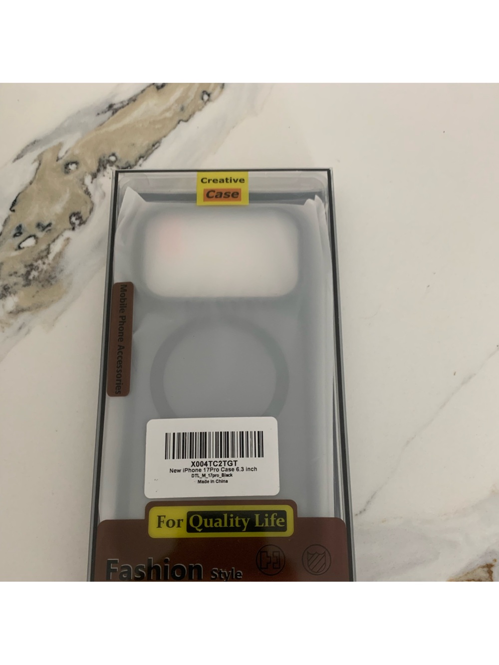 Clear Phone Case with MagSafe Ring - Clear for iPhone 17 pro